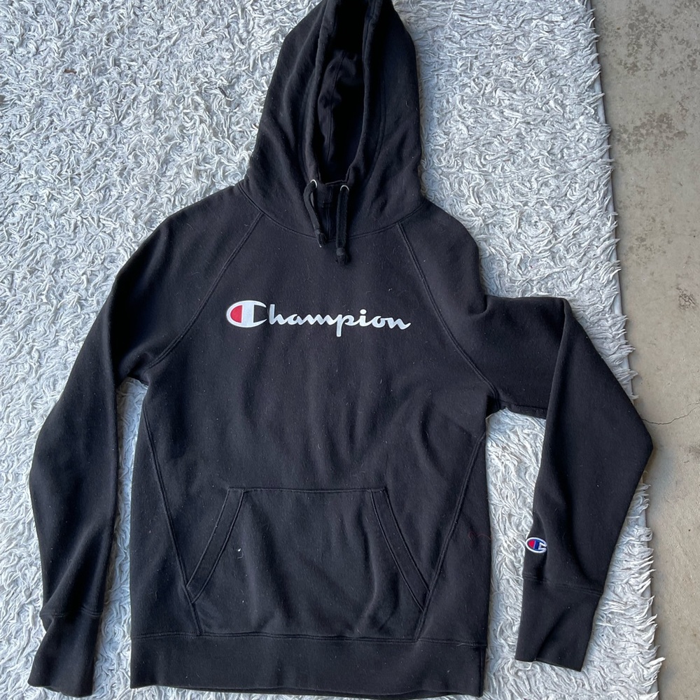 Champion Classic Black Athletic Hoodie